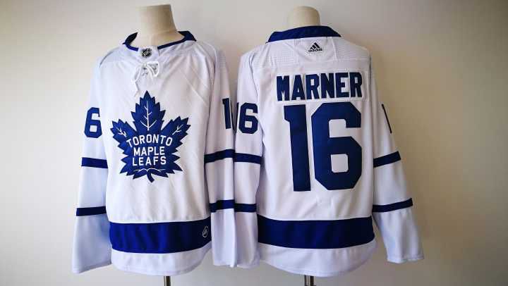 Men Toronto Maple Leafs #16 Mitch Marner White Adidas Hockey Stitched NHL Jerseys